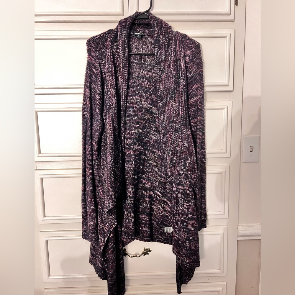 Torrid Pink and Black Knit Cardigan Size 2XL 18-20